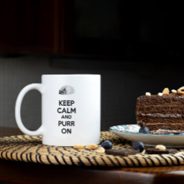 保寝猫のスケッチで落ち着いて コーヒーマグカップ