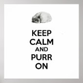 保寝猫のスケッチで落ち着いて ポスター (正面)