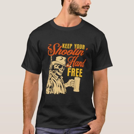 保射撃、 発砲フリー Tシャツ (正面)