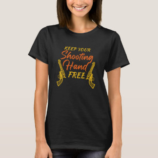 保射撃、 発砲フリー Tシャツ