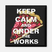 保工事の静粛と秩序 マグネット (正面)