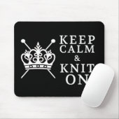 保工芸に編み込んだ静かなニット|Dark} マウスパッド (マウス)