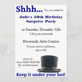 保帽子招待状 招待状