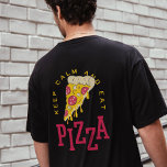 保平食べ平なおもしろいピザことわざ Tシャツ<br><div class="desc">穏やか保なピザピザことわざは確かにあなたのワードローブに完璧な追加おもしろいと、それはまた、誕生日やクリスマスのピザの贈り物として家族や友人に好き。</div>