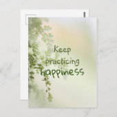 保幸せの練習感動的/引用文 ポストカード (正面/裏面)