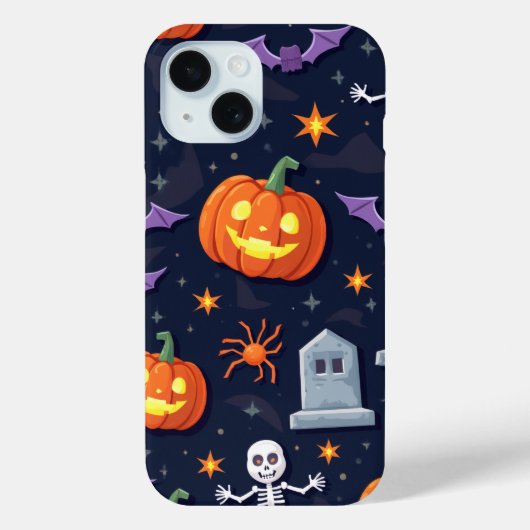 "保幽霊のよく出る護： Spooktacular iPhone 15ケース" Case-Mate iPhoneケース (裏面)