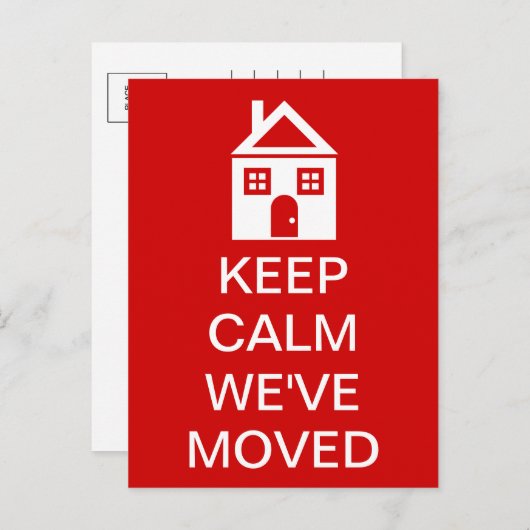 保引っ越しました 案内ポストカード (正面/裏面)