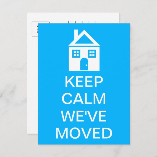 保引っ越しました 案内ポストカード (正面/裏面)