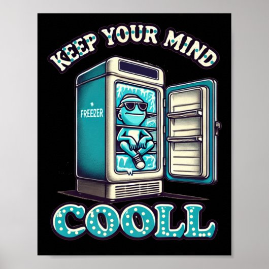 保心のクール引用文やる気を起こさせるシール ポスター (正面)