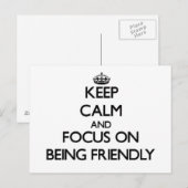 保心を落ち着けフレンドリーる ポストカード (正面/裏面)