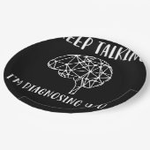 保心理学の診断おもしろいだ ペーパープレート (アングル)