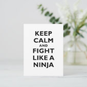 保忍者のように落ち着いて戦う ポストカード (スタンド正面)