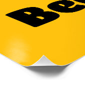 保忙しBee Cartoonで幸せ忙しにやる気を起こさせるなる ポスター (コーナー)