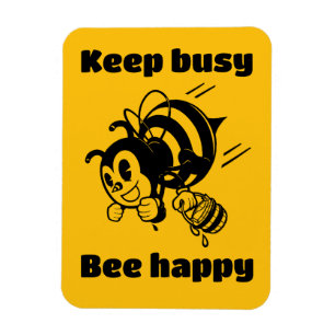 保忙しBee Cartoonで幸せ忙しにやる気を起こさせるなる マグネット