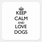 保愛犬 スクエアシール (正面)