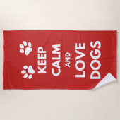 保愛犬 ビーチタオル (正面)