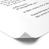 保感動的希望詩の壁ポスター ポスター (角)