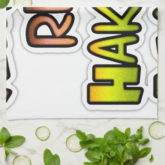 保感動的It実在 Hakuna Matata キッチンタオル (折り畳み)