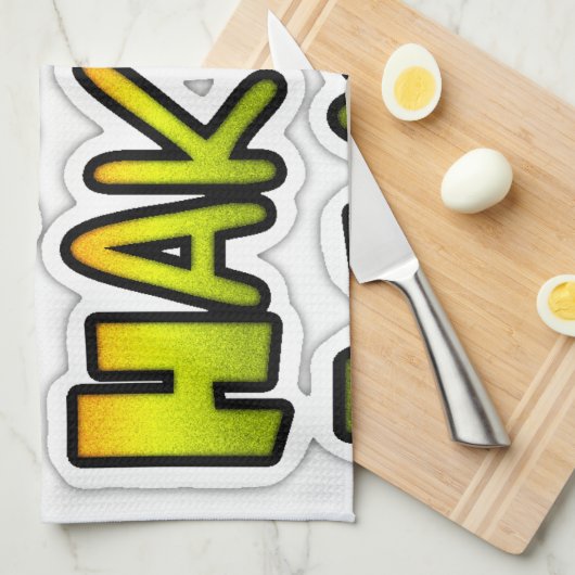 保感動的It実在 Hakuna Matata キッチンタオル (四つ折り)