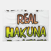 保感動的It実在 Hakuna Matata キッチンタオル (横)
