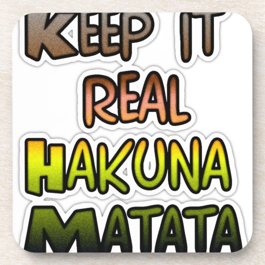 保感動的It実在 Hakuna Matata コースター (正面)