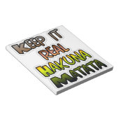 保感動的It実在 Hakuna Matata ノートパッド (アングル)