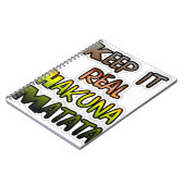 保感動的It実在 Hakuna Matata ノートブック (左側)