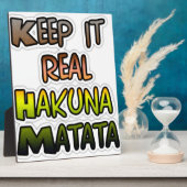 保感動的It実在 Hakuna Matata フォトプラーク (側面)