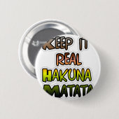 保感動的It実在 Hakuna Matata 缶バッジ (正面&裏面)