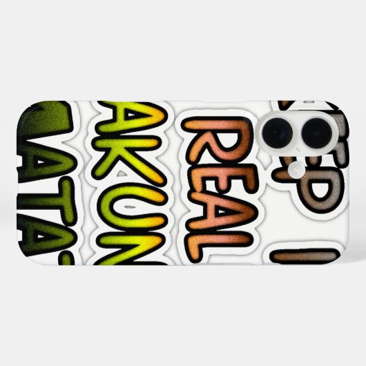 保感動的It実在 Hakuna Matata Case-Mate iPhoneケース (裏面 (横))