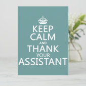 保感謝していCalmと Your Assistant – 任意の色 招待状 (スタンド正面)