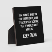 保成功やる気を起こさせる フォトプラーク (正面)