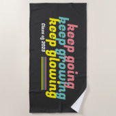 保成長する保ビーチ保タオル ビーチタオル (正面)