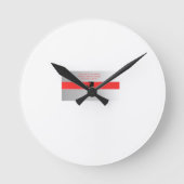 保成長 ラウンド壁時計 (正面)