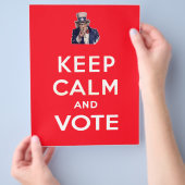 保投票 チラシ (手)