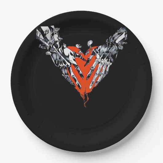 保持ハートクラシック ペーパープレート (正面)