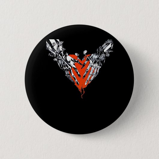 保持ハートクラシック 缶バッジ (正面)