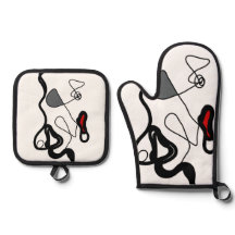 保持パターン：抽象芸術ブラック、ホワイト、グレー、レッド