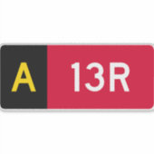 [保持ポイント記号A13R] シール (正面)