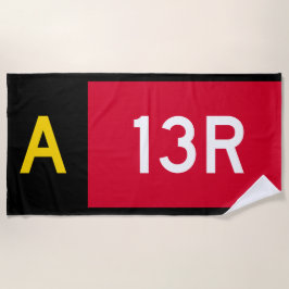 [保持ポイント記号A13R] ビーチタオル