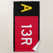 [保持ポイント記号A13R] ビーチタオル (正面)