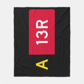 [保持ポイント記号A13R] フリースブランケット (正面)