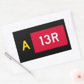 [保持ポイント記号A13R] 長方形シール (封筒)