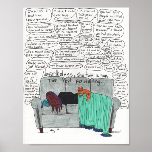 保持続（ナルコレプシー） ポスター (正面)