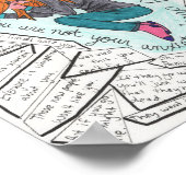 保持続（不安） 8.5x11 ポスター (角)