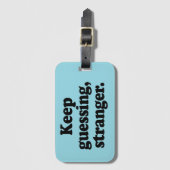 保推理 – おもしろい ラゲッジタグ (正面縦)