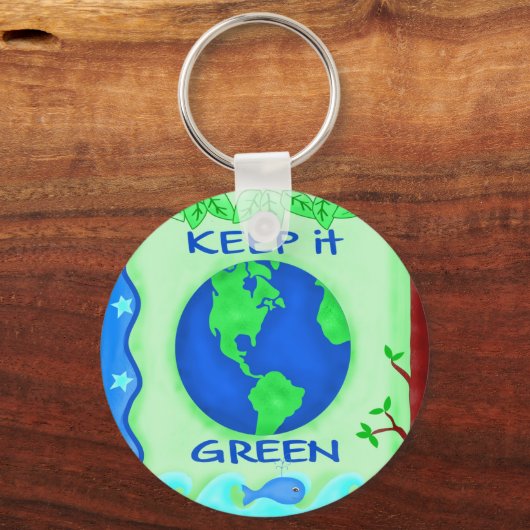 保救地球環境芸術 キーホルダー (正面)