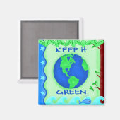 保救地球環境芸術 マグネット (正面/裏面)