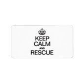 保救援 ラベル (正面)