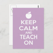 保教え先生に対してCalm and On ポストカード (正面/裏面)